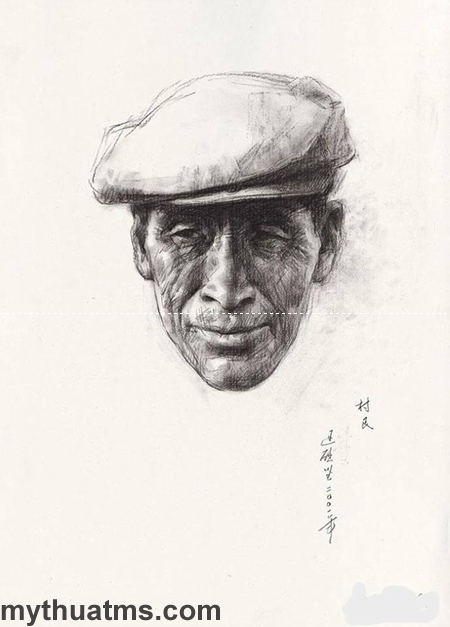 ve chan dung nguoi gia 23