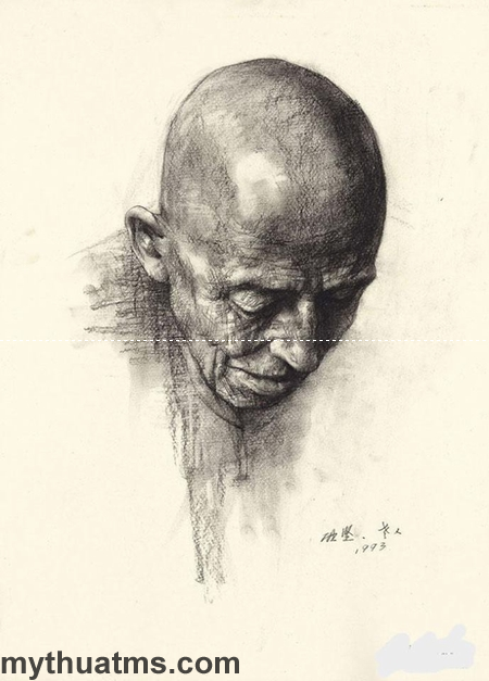 ve chan dung nguoi gia 51