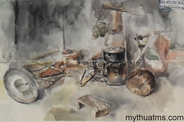 Mai Chau sketch painting 138