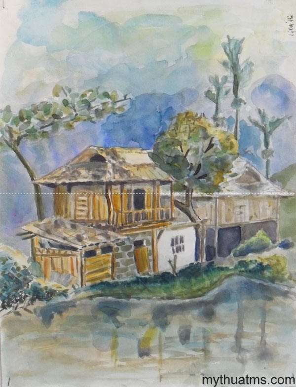 Mai Chau sketch painting 166