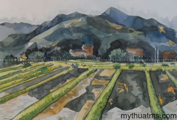 Mai Chau sketch painting 167